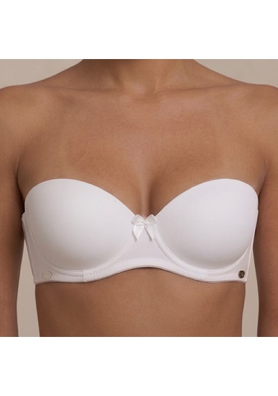 Ellovia Straplez Model Boş B Cup Sütyen - 126 Beyaz