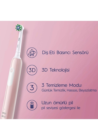 Oral-B Pro Series 1 Pembe Şarjlı Diş Fırçası