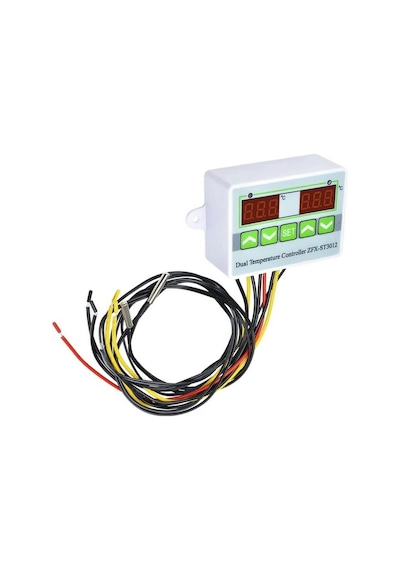 Zfx-st3012 220v Çift Röle Çıkışlı Termostat - Sıcaklık Kontrol Cihazı