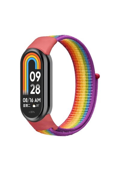 Xiaomi Mi Band 8 Woven Sport Loop Örgü Kordon Kayış Xiaomi Mi Band 8 Woven Sport Loop Örgü Kordon Kayış