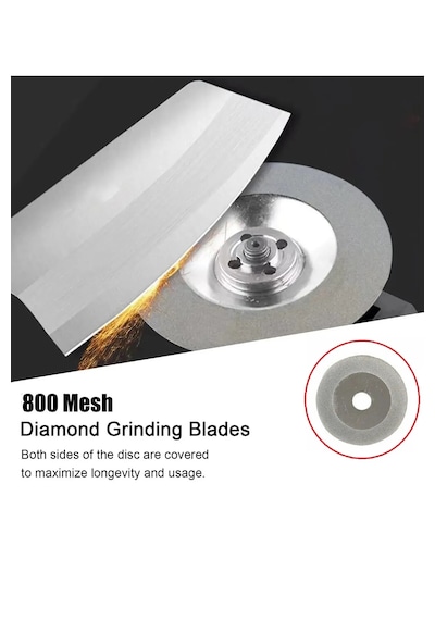 Bıçak Satır Makas Balta Bileme Diski 100mm Elmaslı Eğeleme Disk A