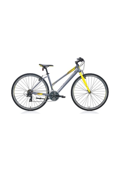 Sportive 322 Kadın Şehir Bisikleti 28 Jant Full Shimano 21 Vites Mat Antrasit Sarı 48cm Antrasit