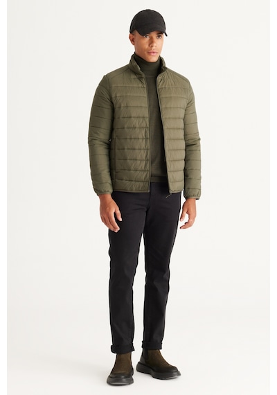 Ac&Co / Altınyıldız Classics Standart Fit Normal Kesim Dik Yaka Erkek Mont Haki Ac&Co / Altınyıldız Classics Standart Fit Normal Kesim Dik Yaka Erkek Mont Haki