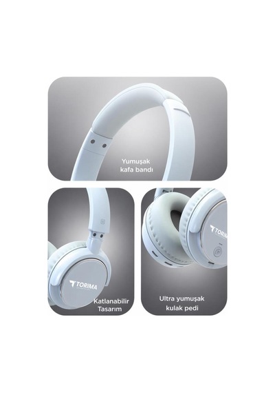 Bluetooth Kulaklık Kulak Üstü Kablosuz Kulaklık Hd20 Siyah