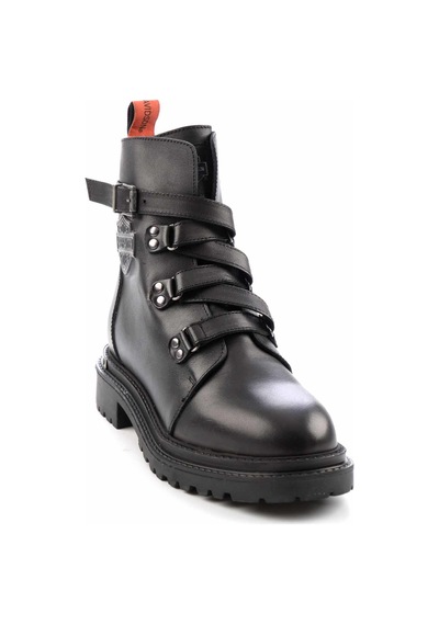 Harley Davidson Black Hakiki Deri Kadın Bot & Bootie Hd0777003003 Black