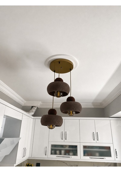 Lora Bohem Modern Salon Avizesi - Nestvibe Kahverengi