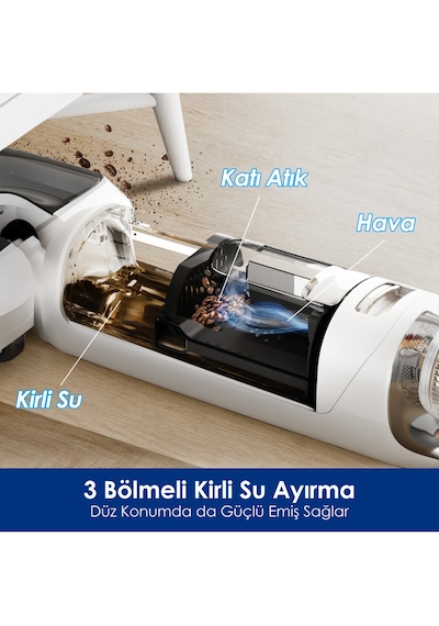 Tineco Floor One S6 Stretch Pro Kablosuz Akıllı Islak Kuru Süpürge