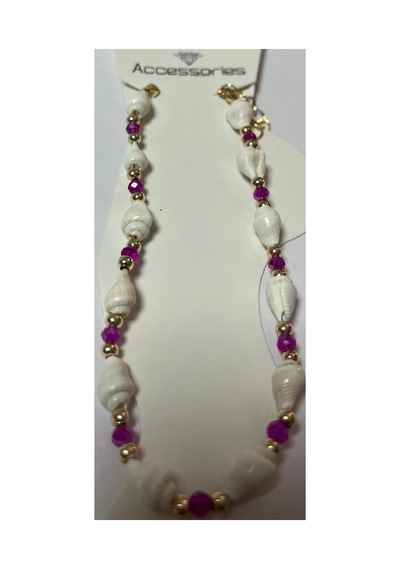 Deniz Kabuğu Zincir Bileklik-04 Altın - Metalik Gri Deniz Kabuğu Zincir Bileklik-04 Altın - Metalik Gri