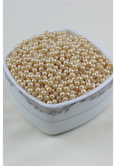 5 Mm Metalik Krem İnci Boncuk 30 Gr Kolye, Bileklik, Küpe Ve Takı Yapımı Diğer