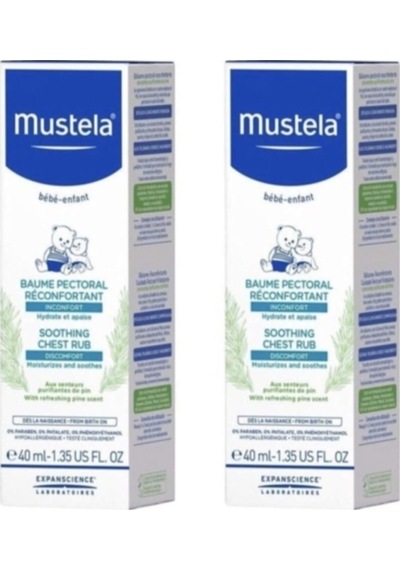 Mustela Soothing Chest Rub 40 Ml 2 Adet