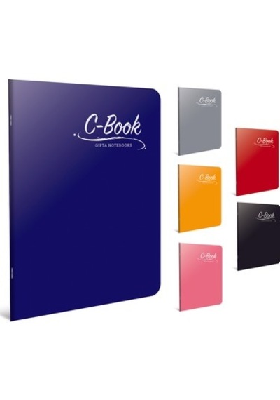 Gıpta C Book A5 60 Yp Çizgili Dikişli Pp Kpk Defter 6911- 6 Adet Çeşitli Renk Ve Desen