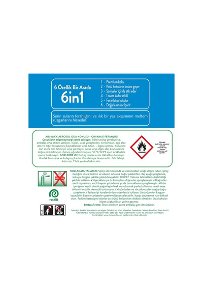 Air Wick Aerosol Okyanus Ferahlığı 3x300 Ml Okyanus