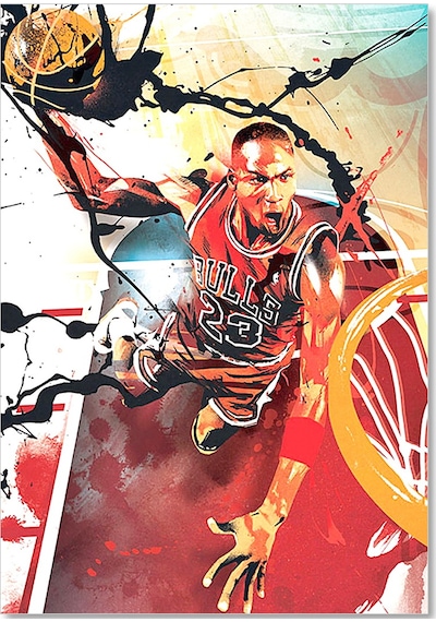 Cakasepetim Michael Jordan Art Afiş Görseli Ahşap Mdf Tablo