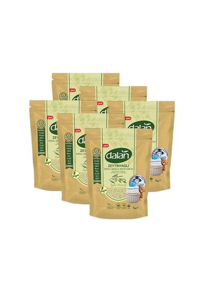 Zeytinyağlı Doğal Granül Sabun Tozu 6x1kg