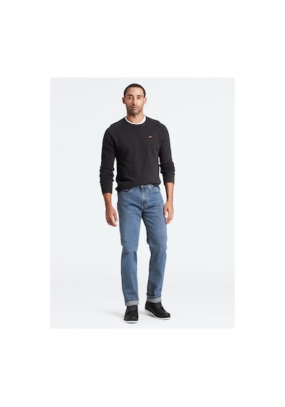 Levi's 514 Straight Erkek Jean Pantolon Stonewash Med İndigo - Flat Finish