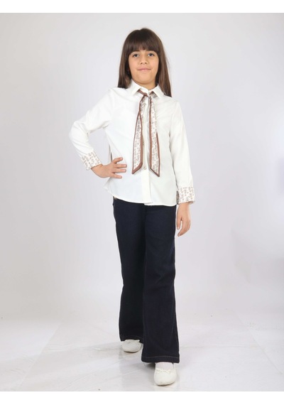 Xo Kids Kız Çocuk 3lu Alt Üst Takım 7-14 Yaş 3908-4908 Koyu Mavi