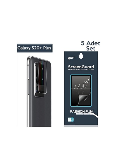 Gor Samsung Uyumlu Galaxy S20 Plus Kamera Lens Koruyucu 5 Adet