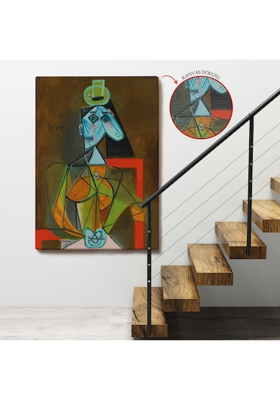 Miyrem^ Canvas Serie Pablo Picasso - Dora Maar'ın En Güzel Asil Tablosu-7297