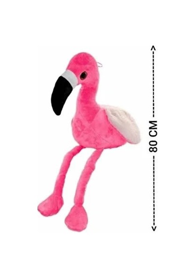 Pembe Flamingo Peluş 80 Cm Sevimli Ve Konforlu Uyku Yastığı Ve Sarılma Arkadaşı Dekoratif Oyuncak