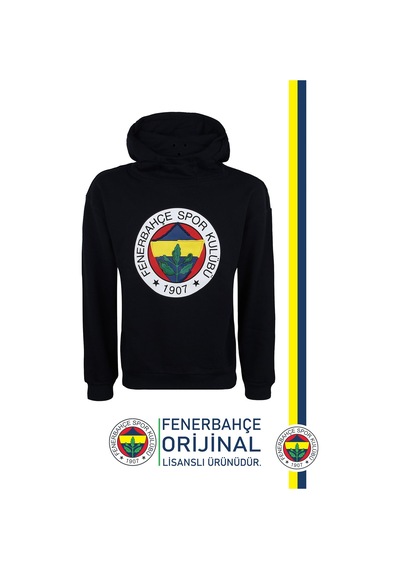 Fenerium Fenerbahçe Kapüşonlu Sweat Kişiye Özel Kutulu 061 Lacivert