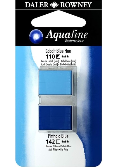 Daler Rowney Aquafine Tablet Sulu Boya Cobalt Blue / Phthalo Blue
