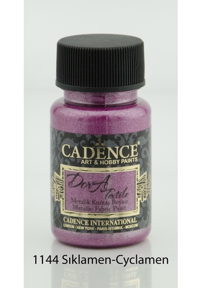 Cadence Dora Textile Metalik Kumaş Boyası 50Ml - 1144 Sıklamen