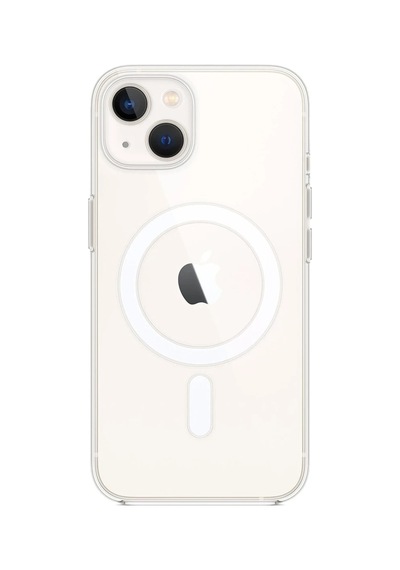 Apple Apple Uyumlu iPhone 15 Plus Kılıf Magneticsafe Şeffaf Silikon - Şeffaf Seffaf