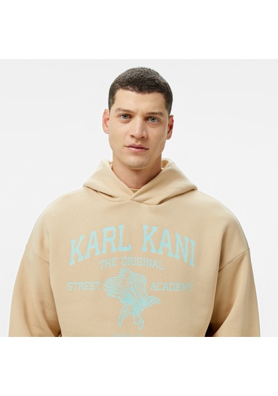 Karl Kani Kani Street Academy Os Erkek Krem Hoodie Düz Km243-005 Krem