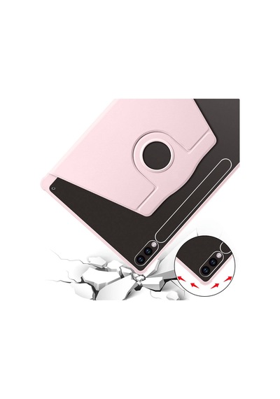 Galaxy Uyumlu Tab S9   Plus Kılıf Termik Kalem Bölmeli Dönebilen Standlı Kılıf