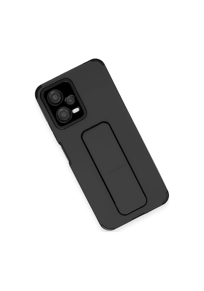 Muratech Newface Xiaomi Poco X5 5g Kılıf Mega Standlı Silikon - Siyah