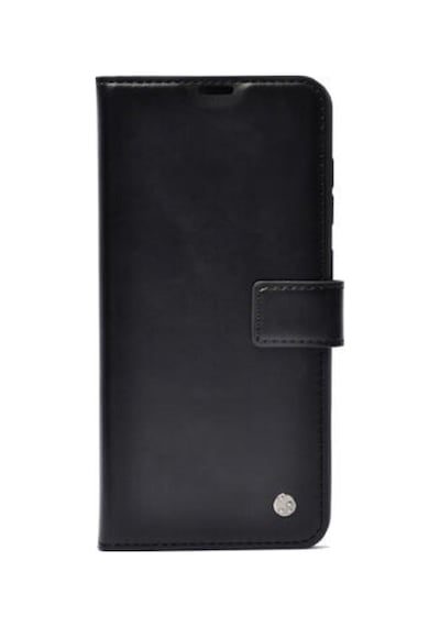 Oppo A9 2020 Kartlık Bölmeli Suni Deri Standlı Kar Deluxe Kapaklı Kılıf Siyah