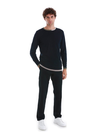 Hatemoğlu Lacivert Regular Fit Düz Bisiklet Yaka Yünlü Triko Kazak 34122023a001 005 Lacivert Hatemoğlu Lacivert Regular Fit Düz Bisiklet Yaka Yünlü Triko Kazak 34122023a001 005 Lacivert