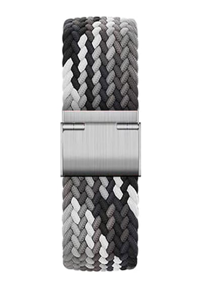 Samsung Galaxy Watch 8 40mm / 44mm / 46mm Classic Uyumlu Metal Clips Kumaş Örgü Akıllı Saat Kordon