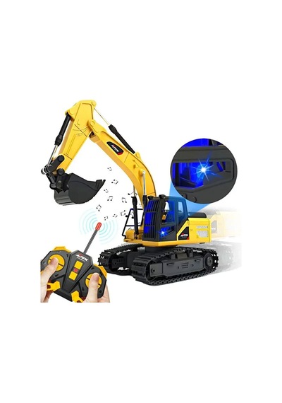 Uzaktan Kumandalı Full Fonksiyonlu Rc Kepçe - 1/24 Ölçek Paletli Ekskavatör Çok Renkli