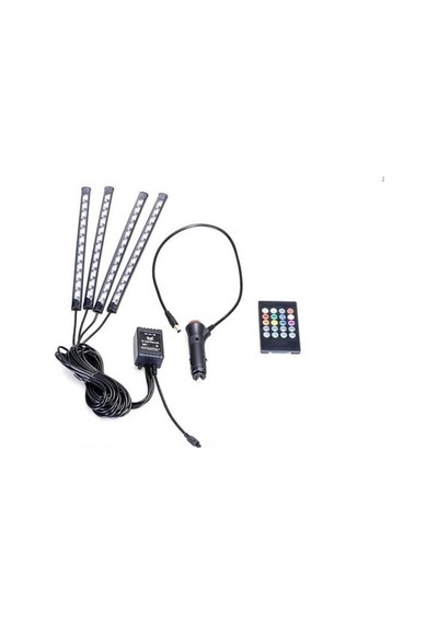 48 Led Rgb Araç İçi Dekoratif Aydınlatma Uzaktan Kumandalı & Uygulama Kontrollü Atmosfer Işığı