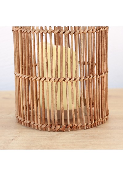 Serra Rattan Orta Boy Mumluk 17x18x 28 X Bej