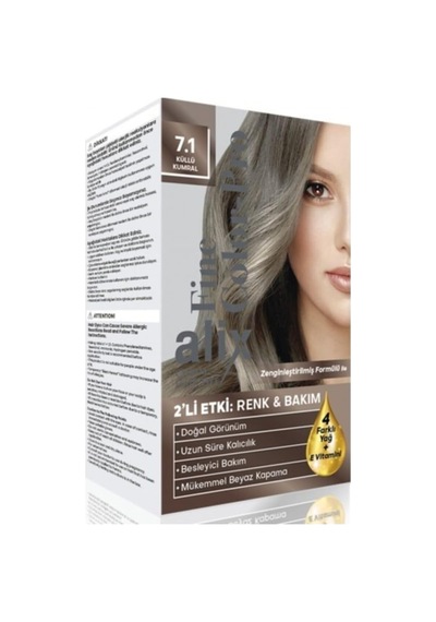Kit Saç Boyası Pro 7.1 Küllü Kumral