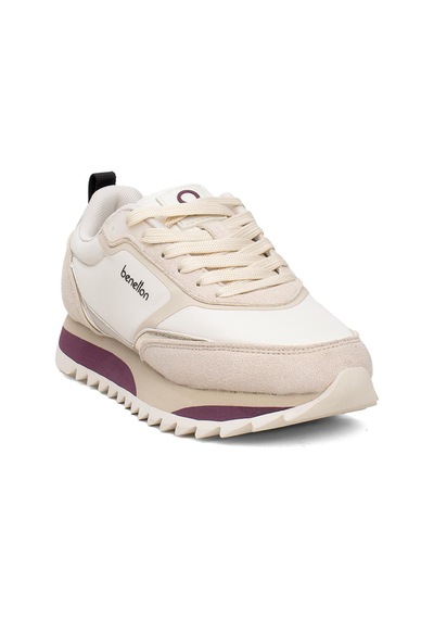 United Colors Of Benetton Benetton Bnı-11133 Kadın Klasik Sneaker Bej Bej
