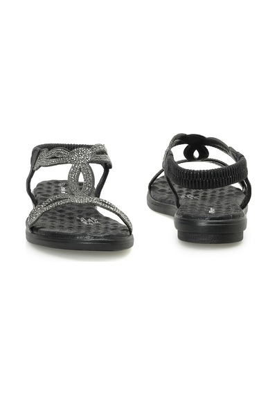 Polaris 327075.z Siyah Kadın Düz Sandalet 000000000102251488