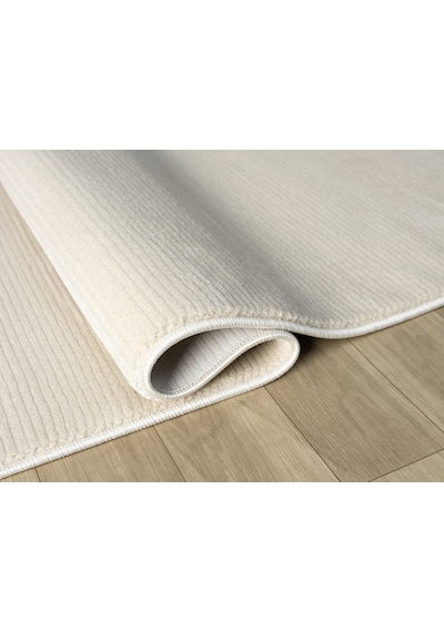 Mariesse Home Artes Serisi Bambu Dokulu Modern Sık Dokuma Koridor Kesme Yolluk Dokuma Makine Halısı Bej