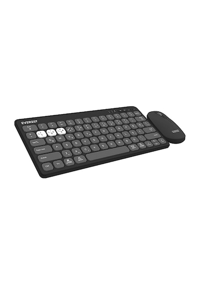 EVEREST Lumi KM-BT903 3in1 3 BT + 2.4 1600dpi Ultra İnce Q 4 Cihaz Bağlantılı Klavye ve Mouse Set