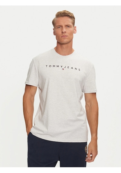 Tommy Hilfiger Tommy Hılfıger Erkek T-shırt Dm0dm20744-pj4 Gri