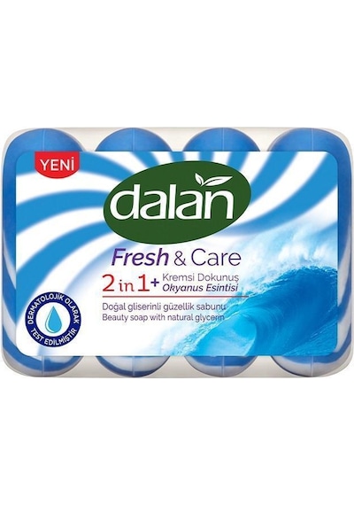 Dalan Fresh&Care Okyanus Esintisi Doğal Gliserinli Güzellik Sabunu 90 G x 4