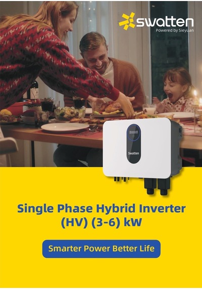 Swatten Sıh-5kw-sh Tek Fazlı İzole Hybrid İnverter