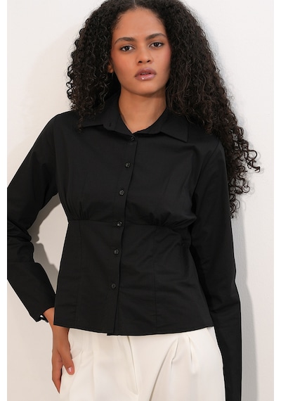 Bigdart 20231 Slim Fit Poplin Gömlek - Siyah