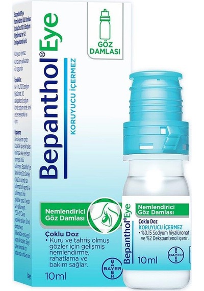 Bepanthol Eye Nemlendirici Göz Damlası Çoklu Doz 10ml