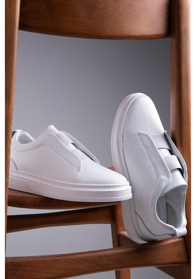Espo Erkek Hakiki Deri Sneaker, Lastikli Sneaker, Hakiki Deri Sneaker, Erkek Sneaker