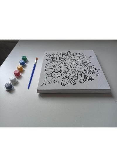Lexroo Figürlü Tuval Boyama Seti 20x20 Cm Standart