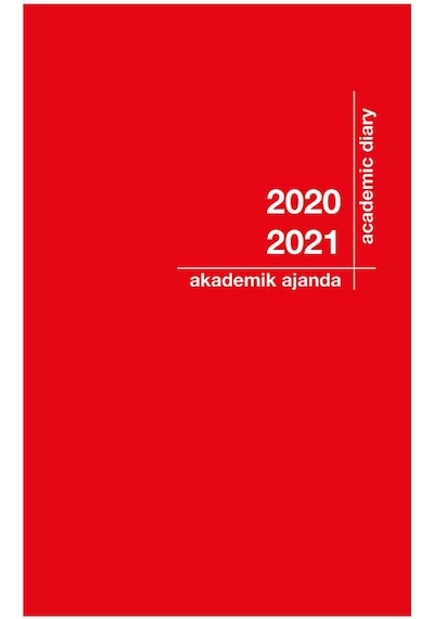 Akademi Çocuk 2020-2021 Akademik Ajanda 21X29Cm Kırmızı 3078 Kırmızı