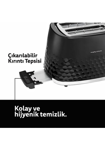 Morphy Richards Hive 850 W 2 Bölmeli Ekmek Kızartma Makinesi